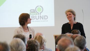 Susanne Gerstner, Landesvorsitzende des BUND Niedersachsen und Dr. Tonja Mannstedt. Foto: BUND