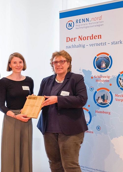 Preisverleihung Nachhaltigkeit. Foto: RENN.nord/Stefan Koch 