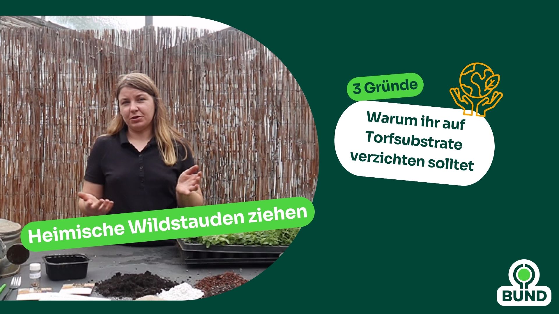 Startbild des Videos mit Gärtnerin Maren