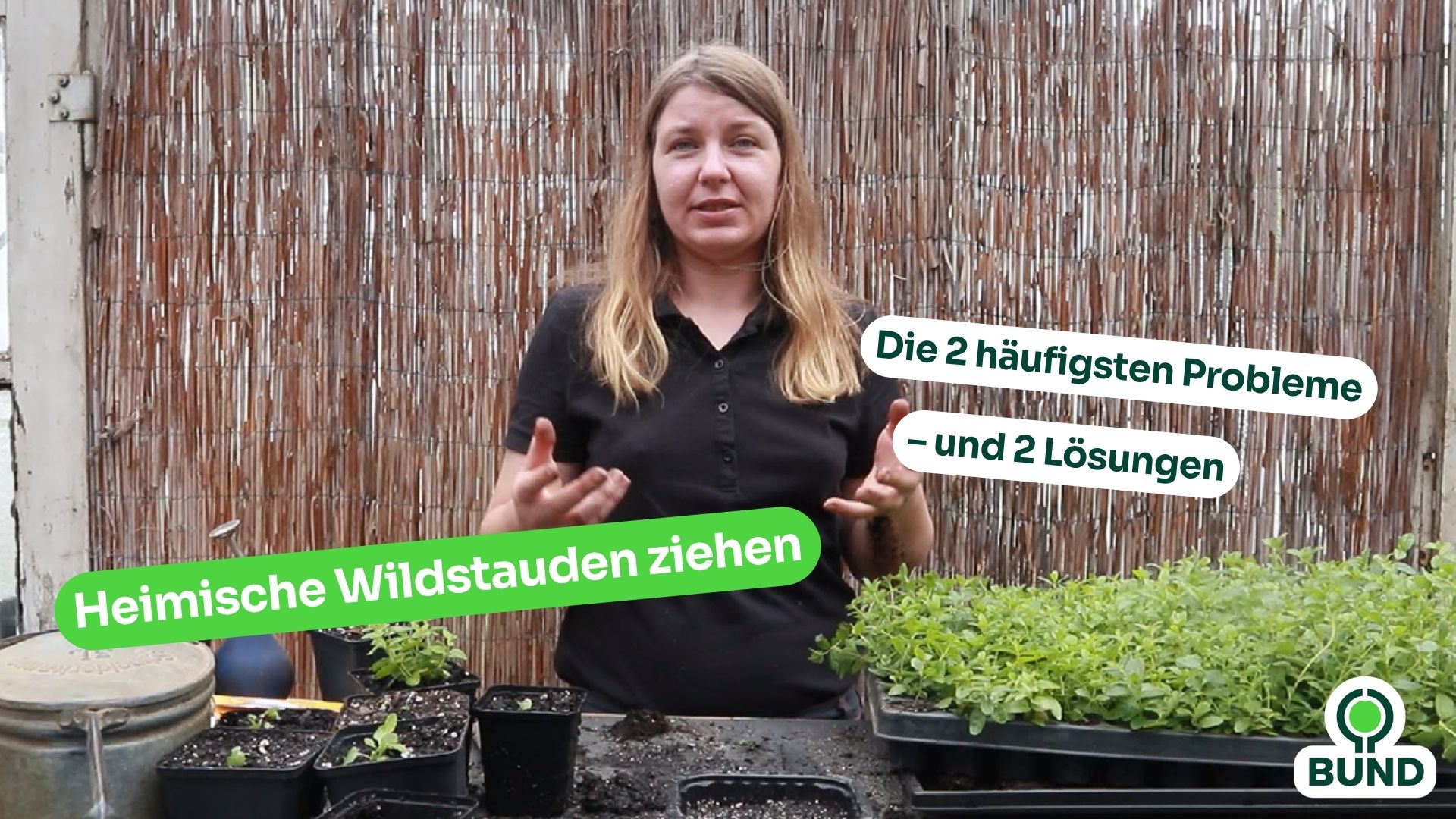 Startbild des Videos mit Gärtnerin Maren