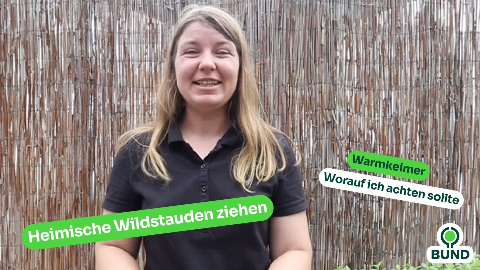Startbild des Videos mit Gärtnerin Maren