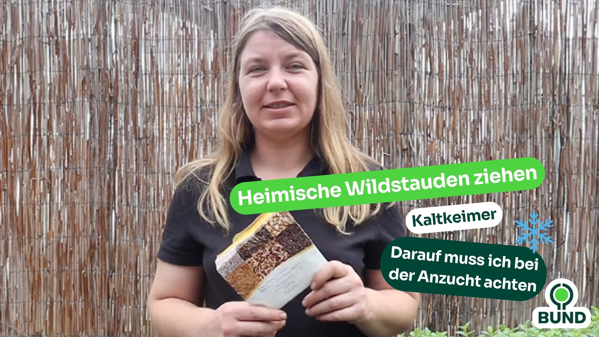 Startbild des Videos mit Gärtnerin Maren