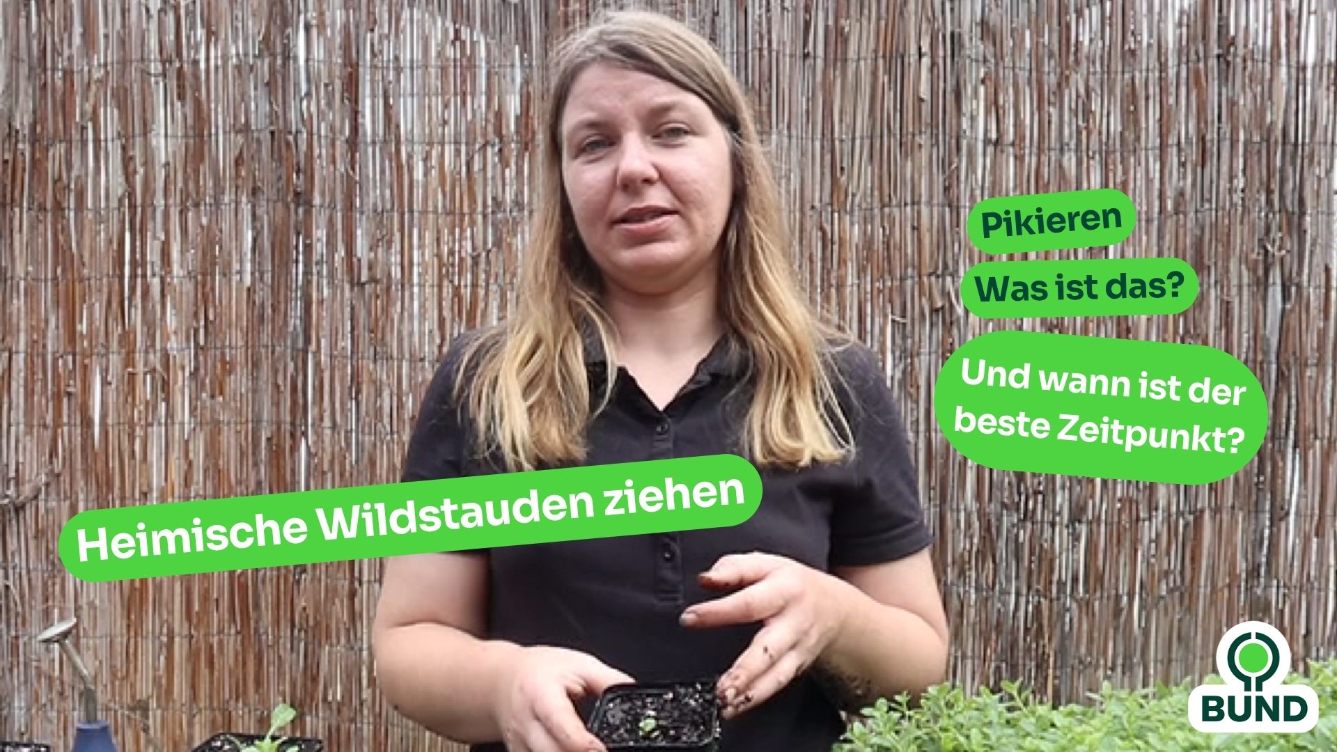Startbild des Videos mit Gärtnerin Maren